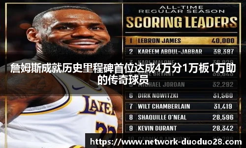 詹姆斯成就历史里程碑首位达成4万分1万板1万助的传奇球员
